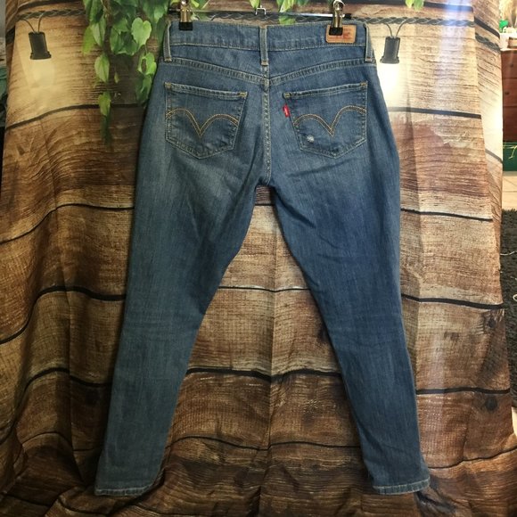 🐆Upcycled Cheetah Skinny Jeans - Picture 3 of 14